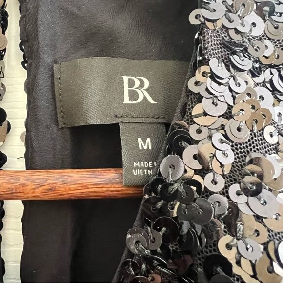 Banana Republic Alina Short Sleeve Cropped Sequin Top - Picture 4 of 6